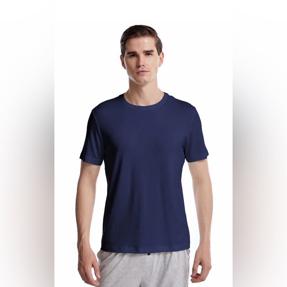 NWT Bamboo Cool Men’s Navy 3-Pack Crew Neck Tees